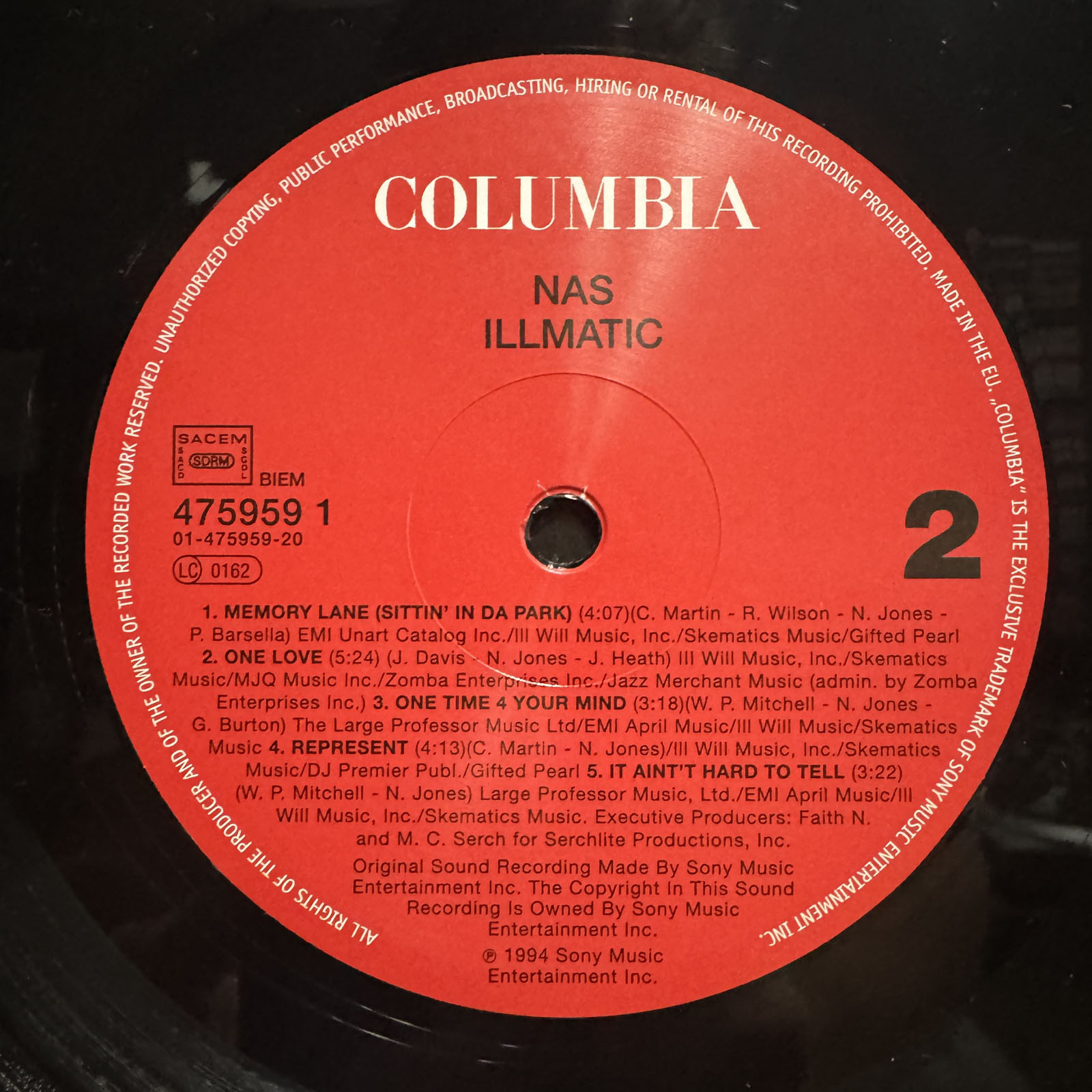 NAS - ILLMATIC (VINYL LP) 1994 / 2006!! RARE!! DJ PREMIER + PETE