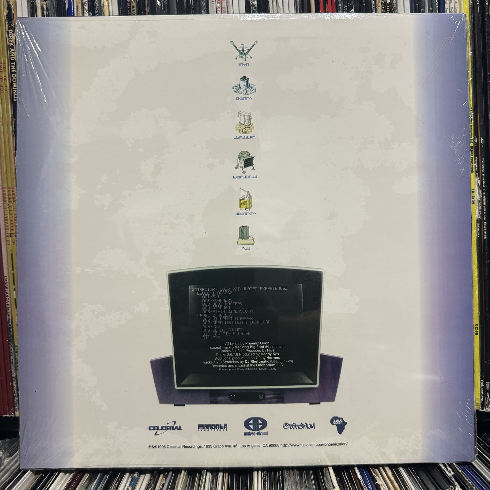 PHOENIX ORION - ZIMULATED EXPERIENCEZ (VINYL 2LP) 1998 RARE!! HIVE