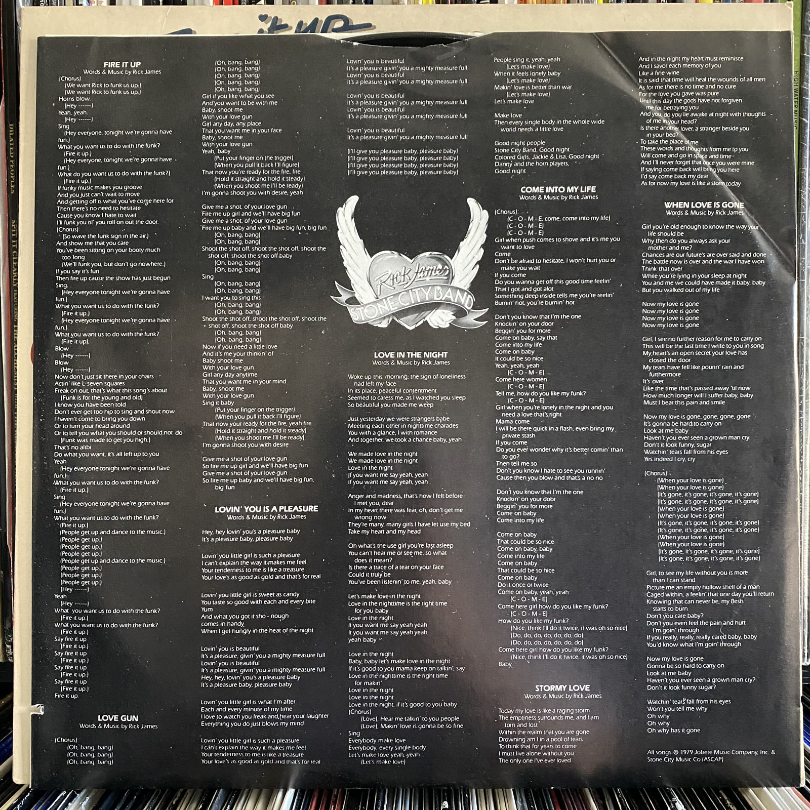 RICK JAMES - FIRE IT UP (VINYL LP) 1979!!! RARE!!! LOVE GUN / IN