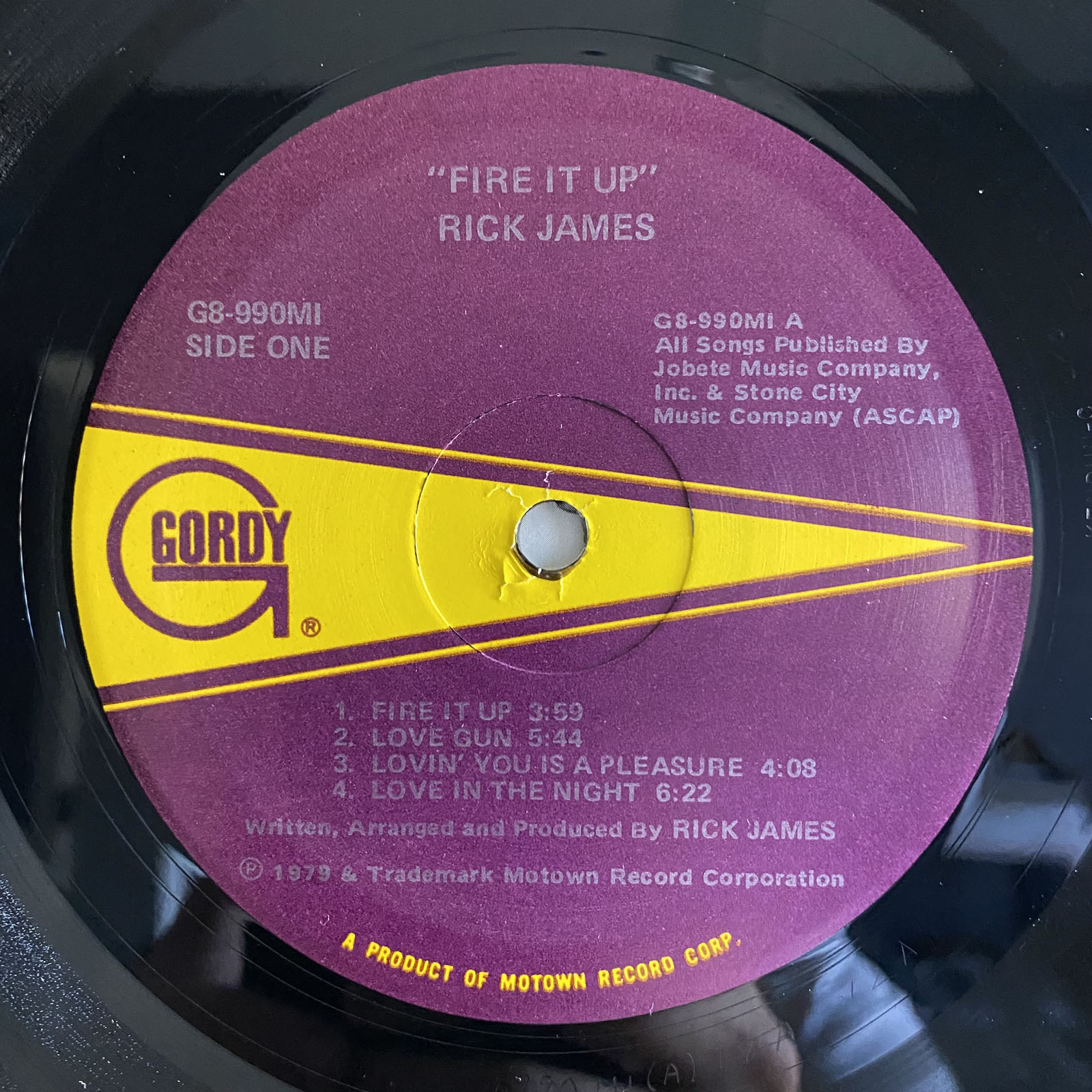 RICK JAMES - FIRE IT UP (VINYL LP) 1979!!! RARE!!! LOVE GUN / IN