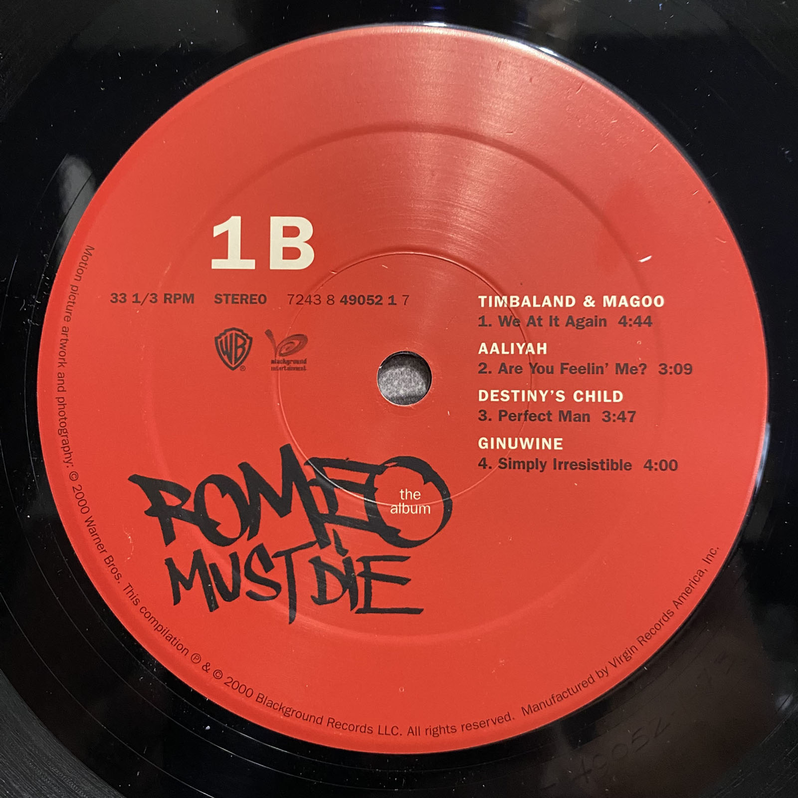 ROMEO MUST DIE SOUNDTRACK (VINYL 2LP) 2000!! RARE!! AALIYAH +