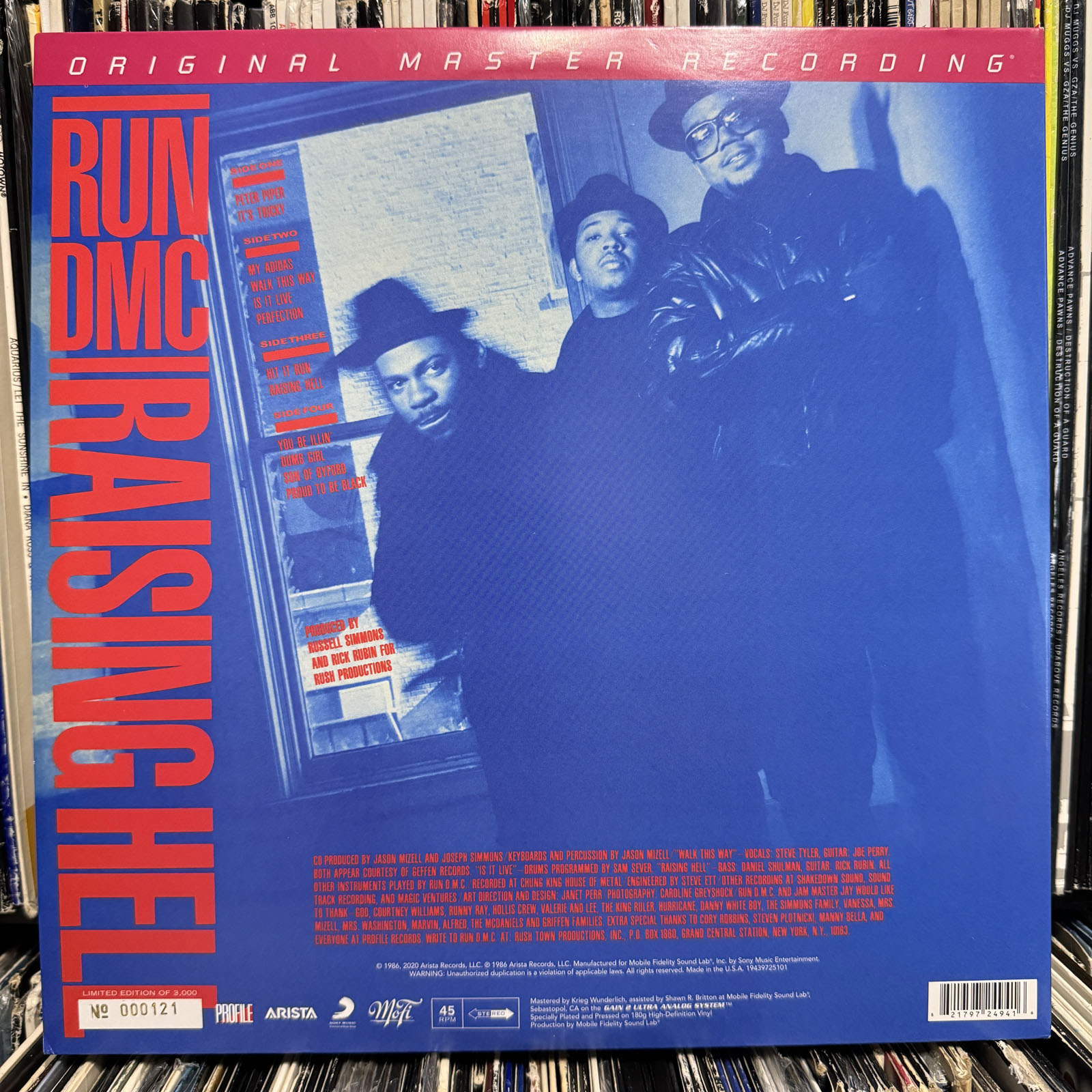 RUN DMC - RAISING HELL (ORIGINAL MASTER RECORDING VINYL 2LP) 1986