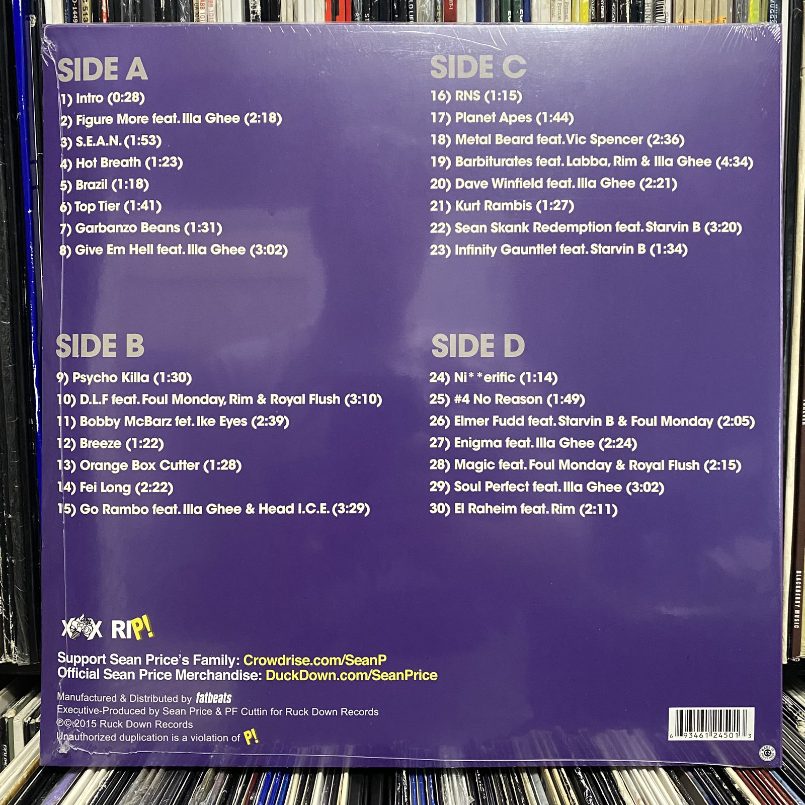 SEAN PRICE - SONGS IN THE KEY OF PRICE (VINYL 2LP) 2015!! RARE