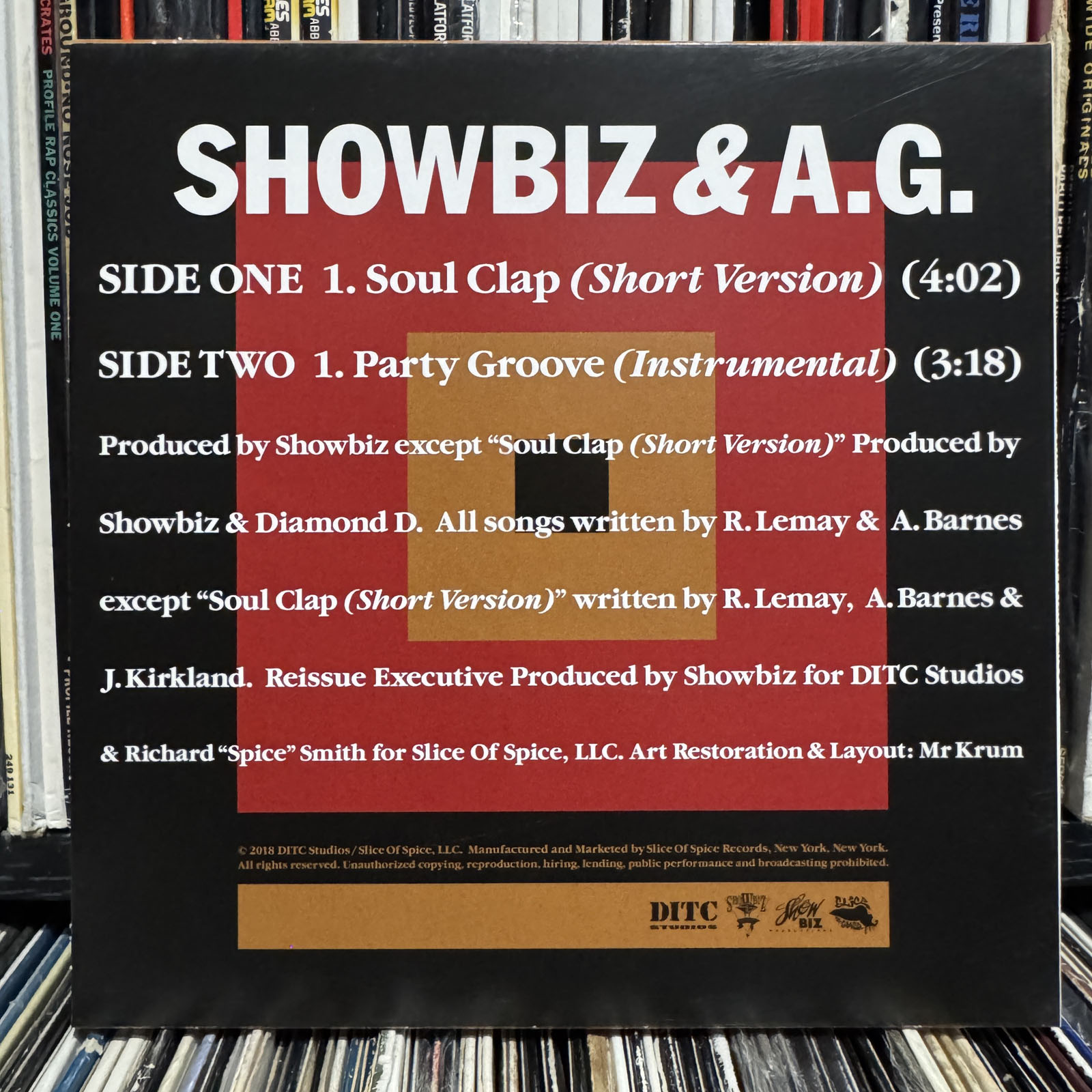 SHOWBIZ & A.G. - SOUL CLAP / PARTY GROOVE (7