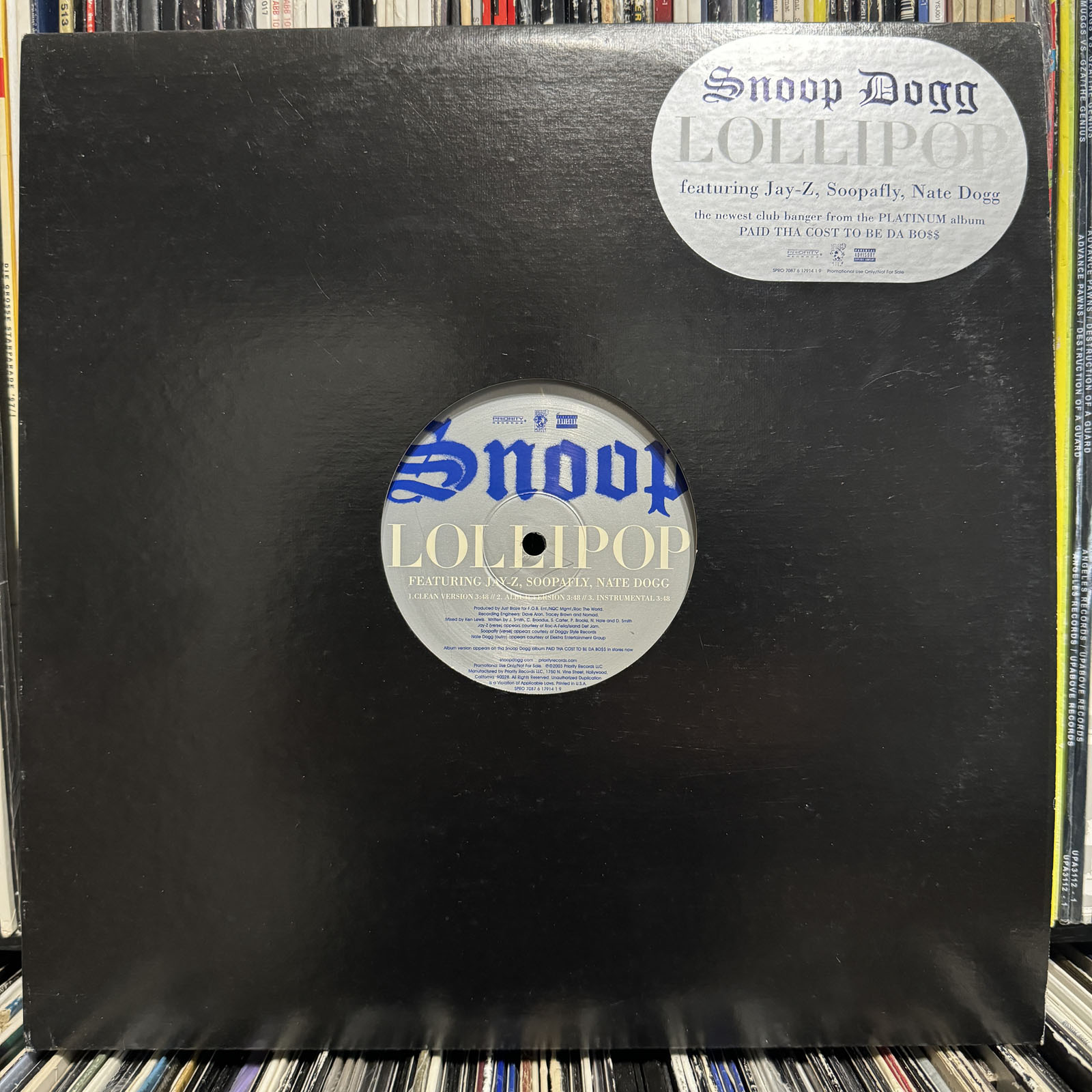 洋楽 JAY D.O.G. / VALLEY OF PAIN g-rap SNOOP DOGG - LOLLIPOP / THE ONE & ONLY (12