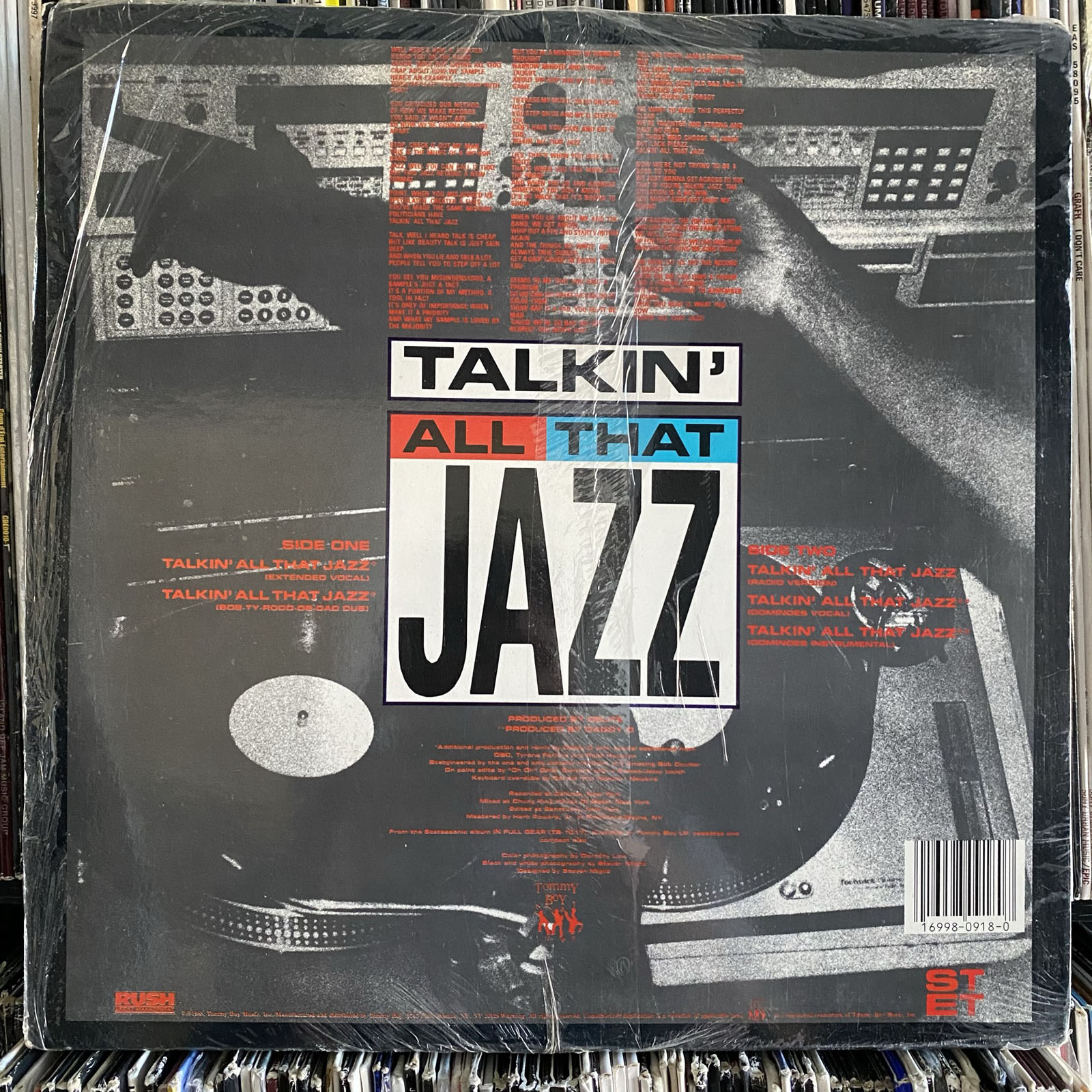 STETSASONIC TALKIN' ALL THAT JAZZ (12") 1988!! RARE!! DADDYO!! IN