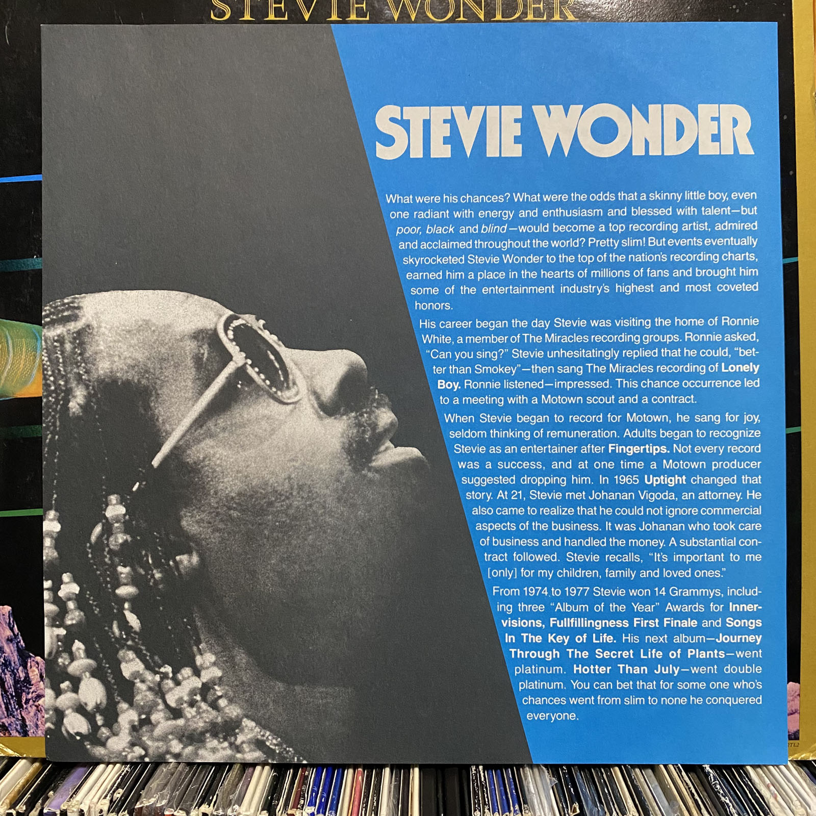 STEVIE WONDER - THE ORIGINAL MUSIQUARIUM I (VINYL 2LP) 1982!! RARE