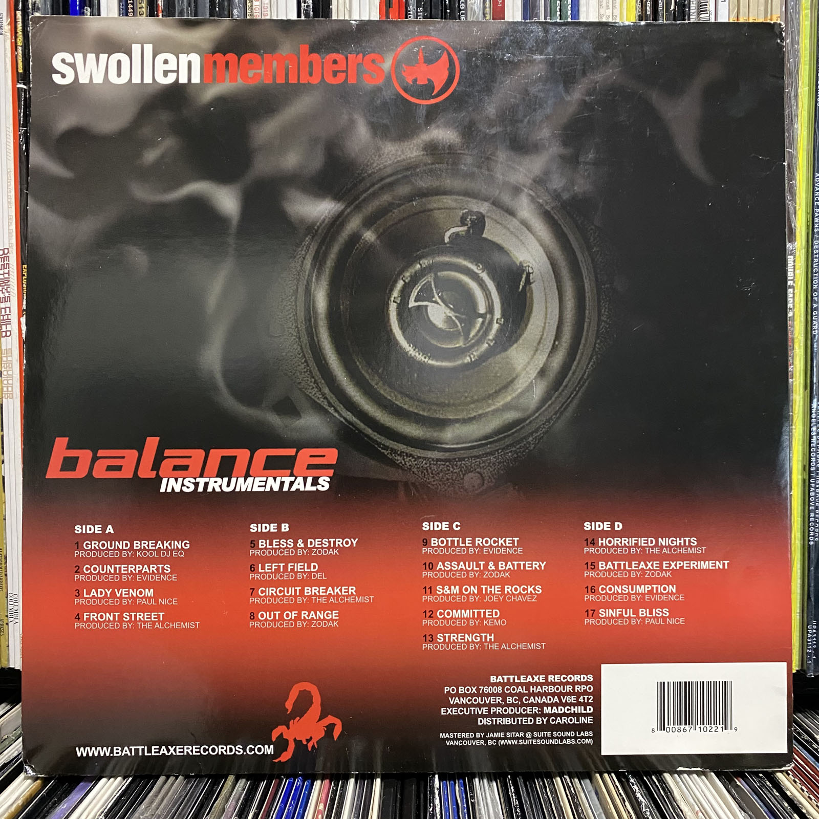 SWOLLEN MEMBERS - BALANCE (INSTRUMENTALS) (VINYL 2LP) 1999!! RARE