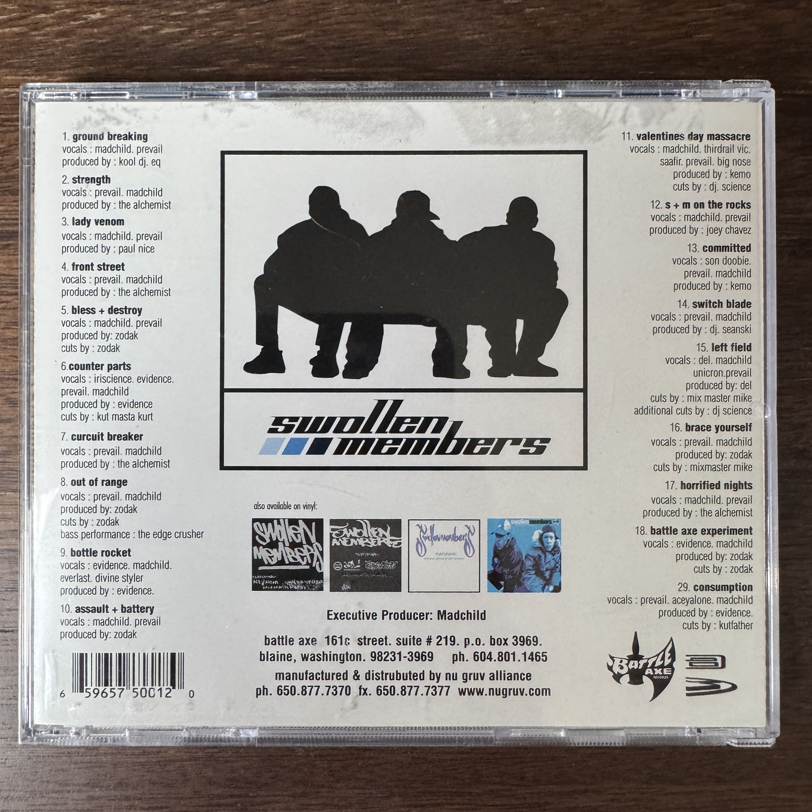 レコード　Swollen Members - Bless and Destroy SWOLLEN MEMBERS - BALANCE (CD) 1999!!! RARE!!! MADCHILD + PREVAIL