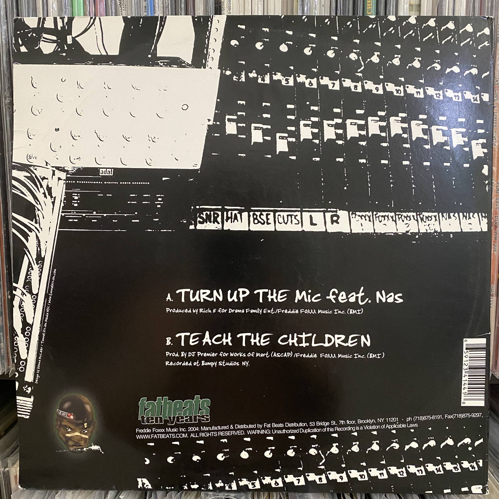 FREDDIE FOXXX / BUMPY KNUCKLES - TURN UP THE MIC (12