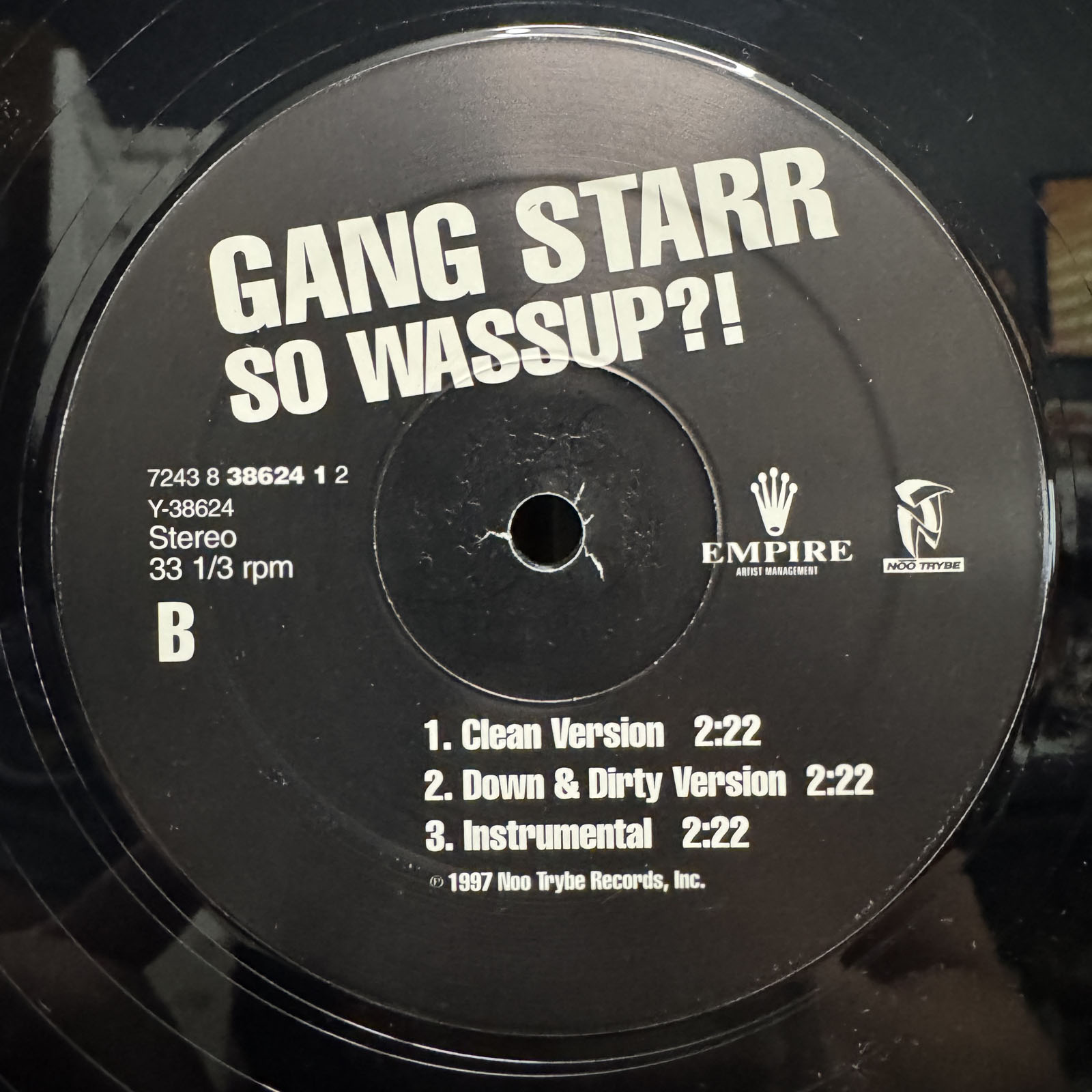 GANG STARR - YOU KNOW MY STEEZ / SO WASSUP?! (12