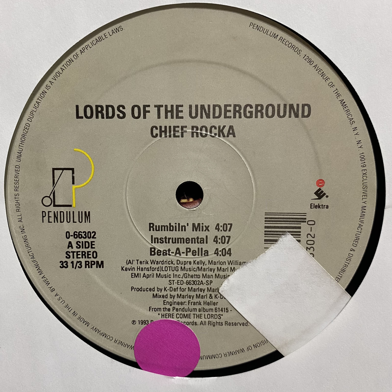 CHIEF ROCKA / Lords of the underground | sixteen records
