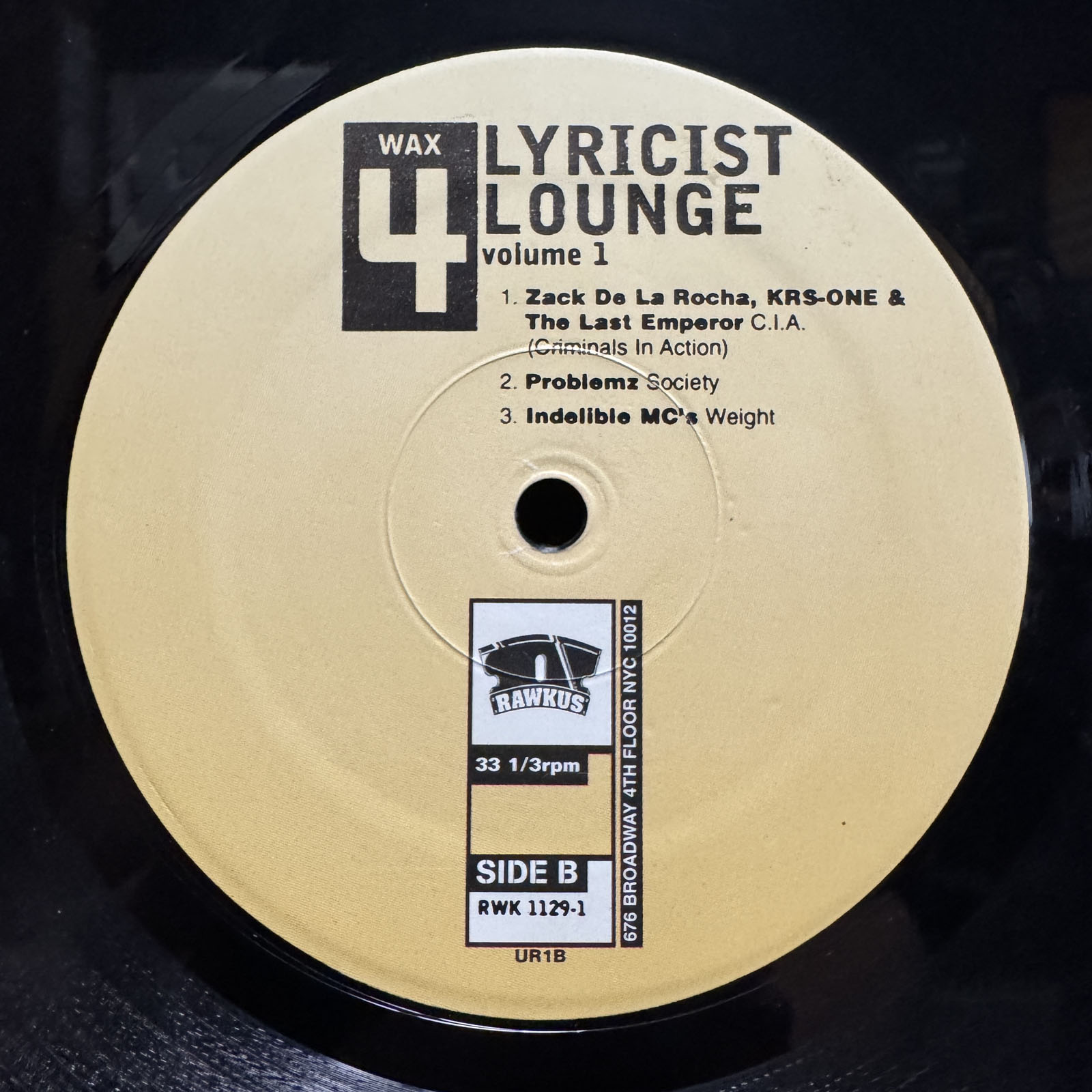 LYRICIST LOUNGE VOLUME ONE (VINYL 4LP) 1998!!! MOS DEF + O.C. +