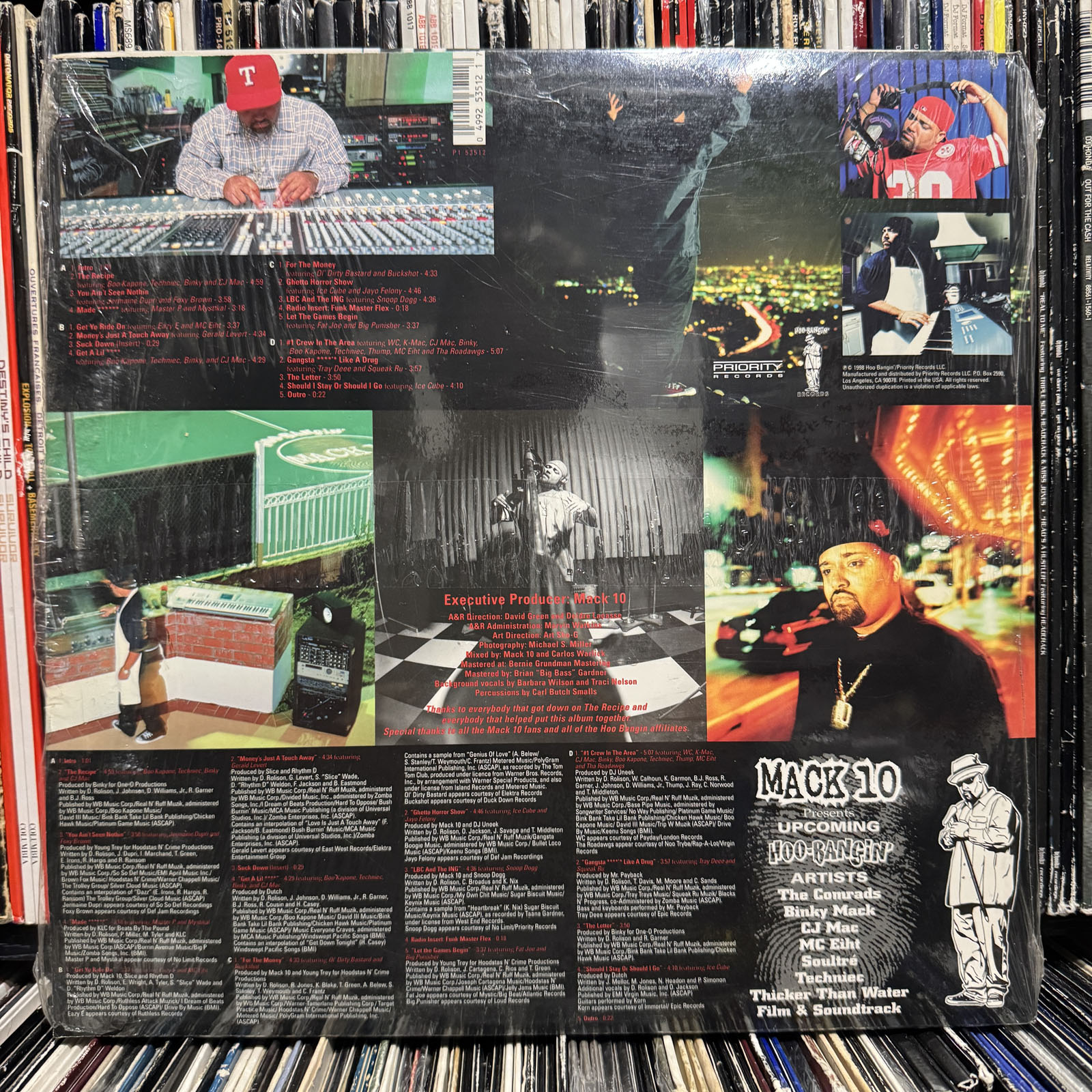 MACK 10 - THE RECIPE (VINYL 2LP) 1998!! RARE!! ICE CUBE + SNOOP +