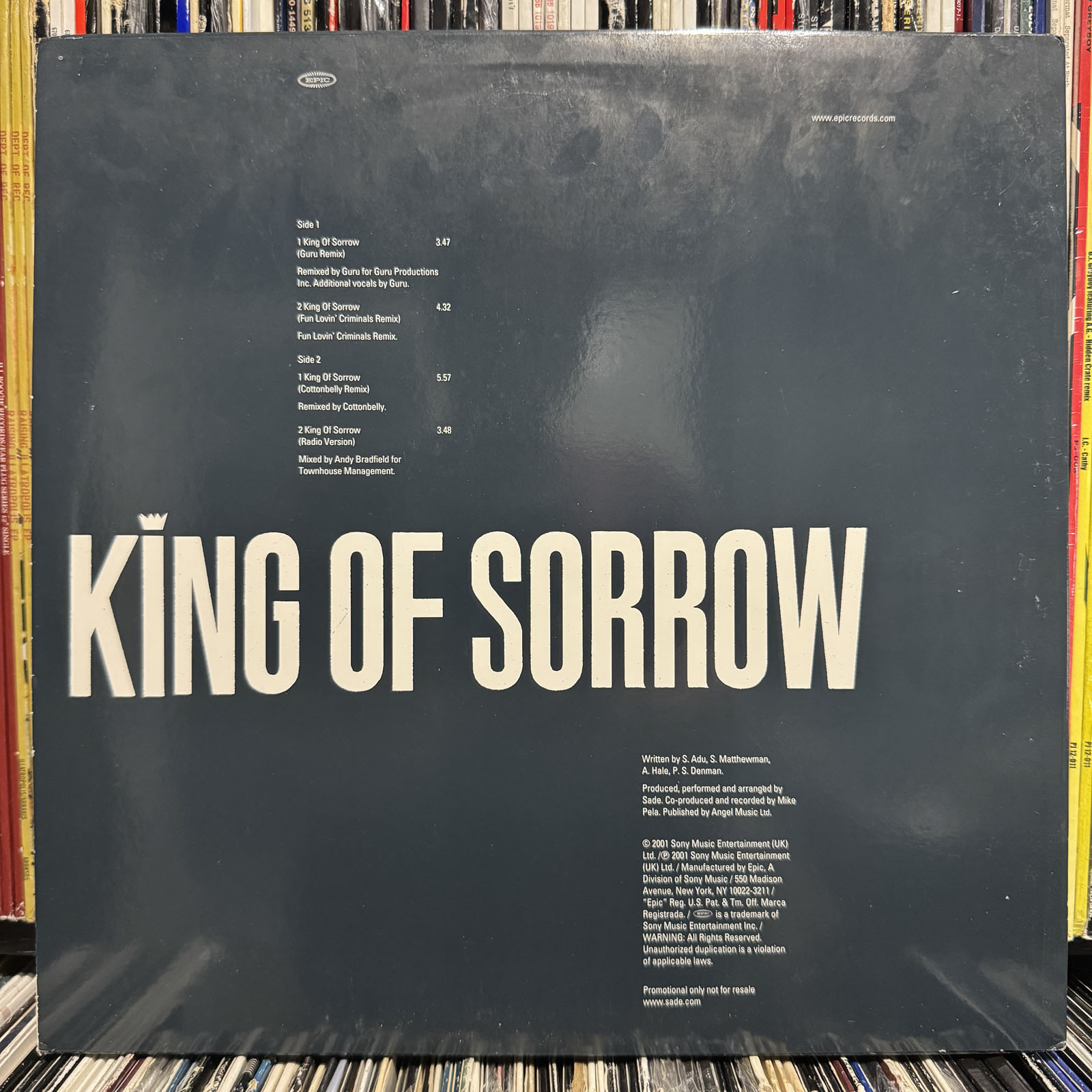 SADE - KING OF SORROW (REMIXES) (12