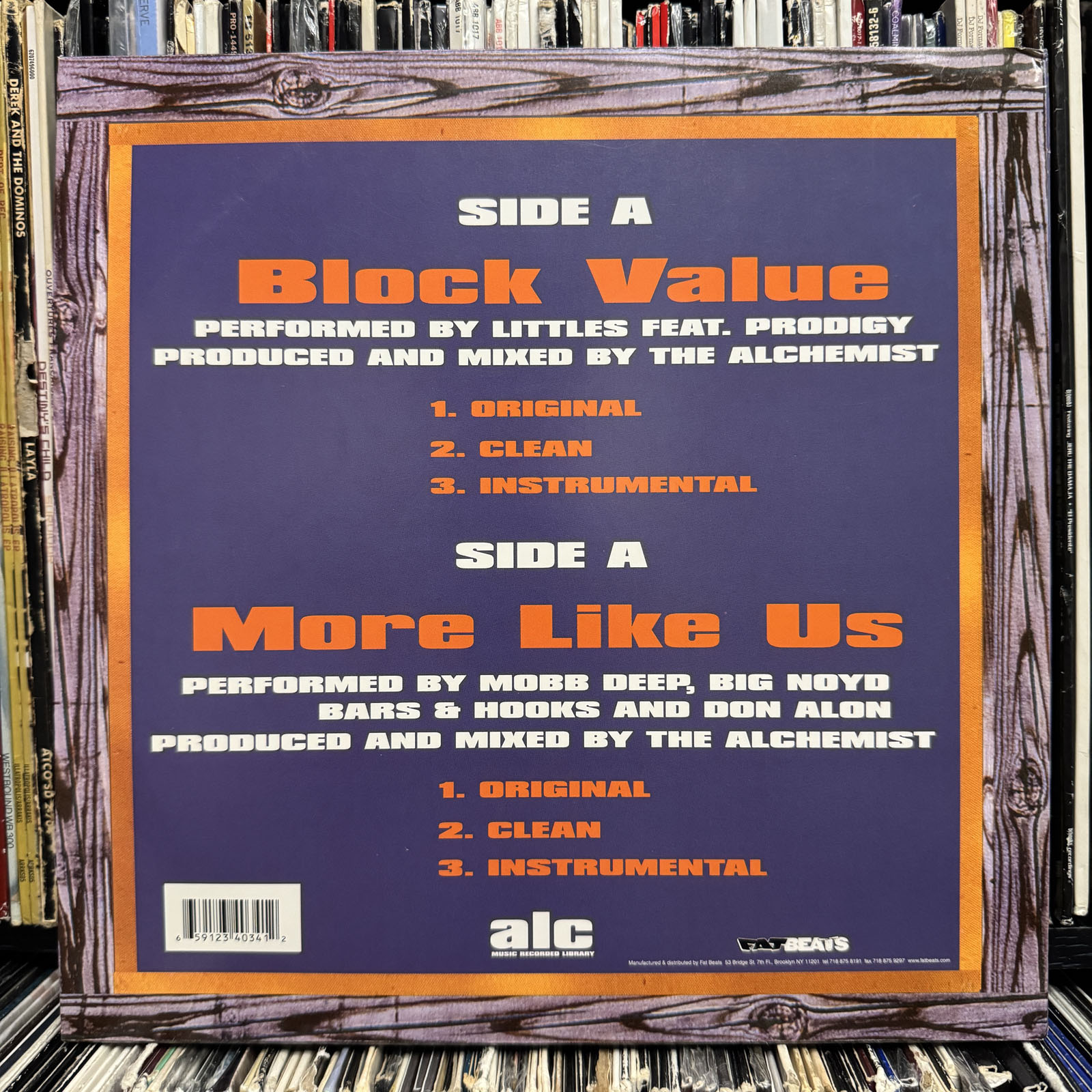 THE ALCHEMIST + MOBB DEEP - BLOCK VALUE / MORE LIKE US (12