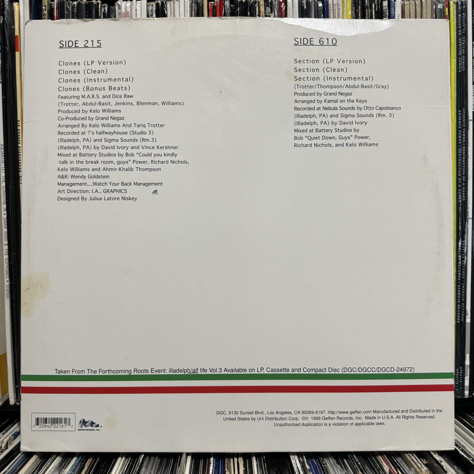 The Roots – Clones & Section – Vinyl (12