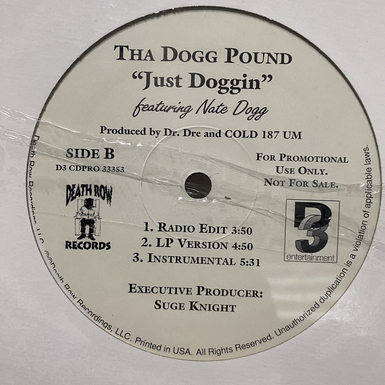 THA DOGG POUND - GANGSTA RAP / JUST DOGGIN (12