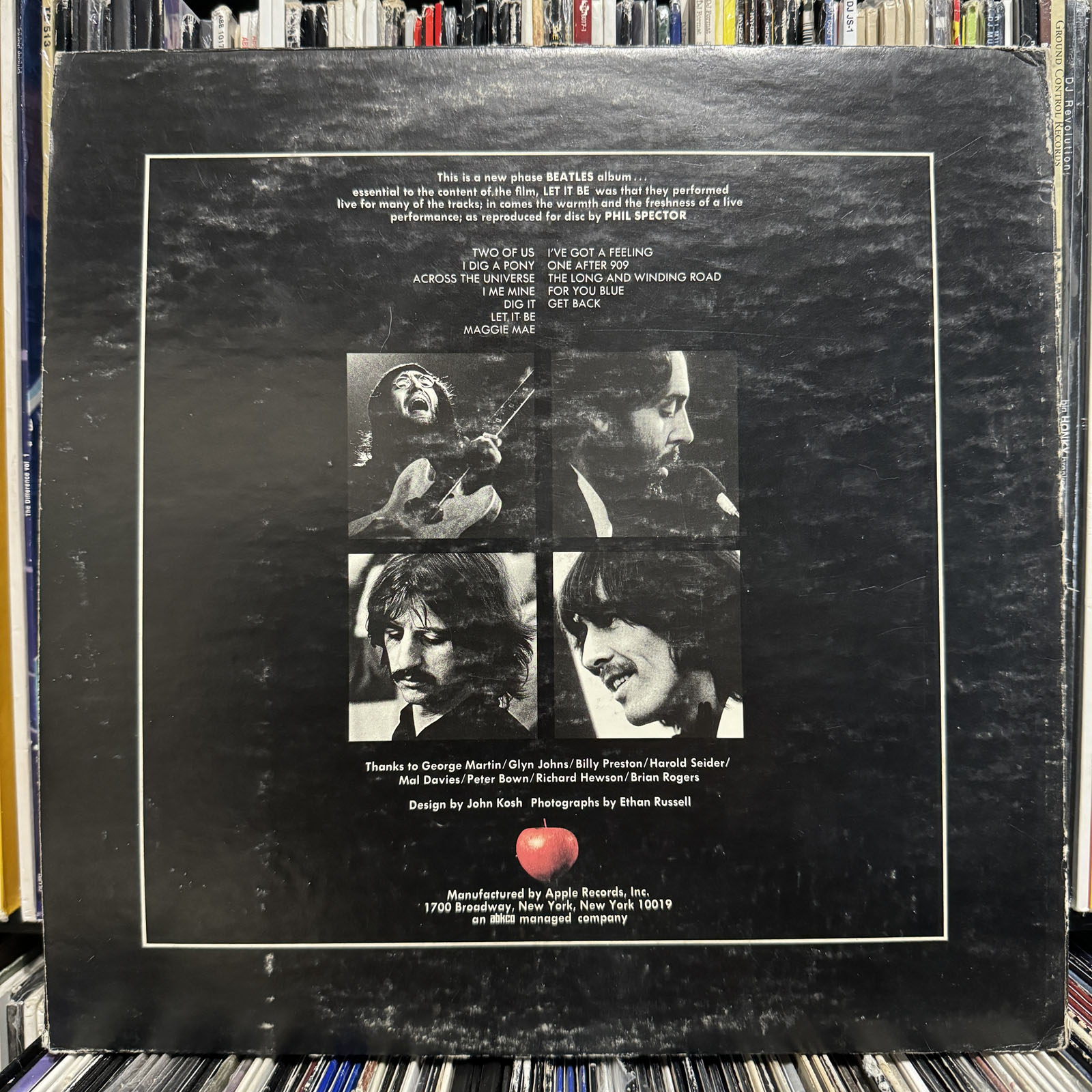THE BEATLES - LET IT BE (VINYL LP) 1970!!! RARE!!! APPLE / AR