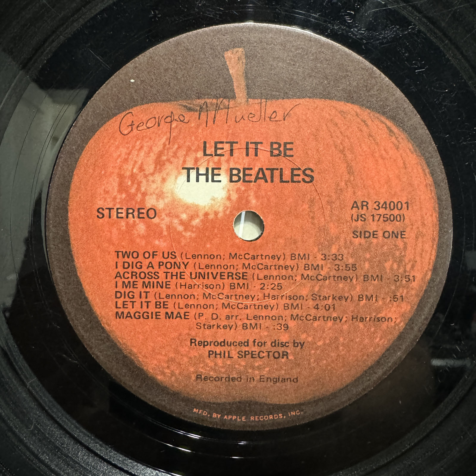 THE BEATLES - LET IT BE (VINYL LP) 1970!!! RARE!!! APPLE / AR
