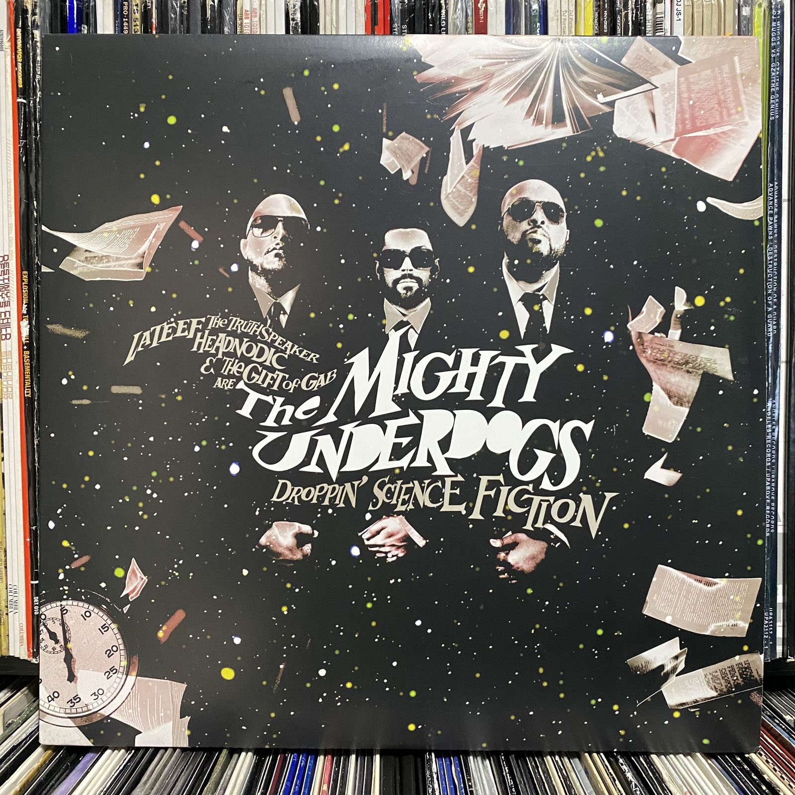 レア未開封★ The Mighty Underdogs MF DOOM 参加 THE MIGHTY UNDERDOGS - DROPPIN' SCIENCE FICTION (VINYL 2LP) 2008