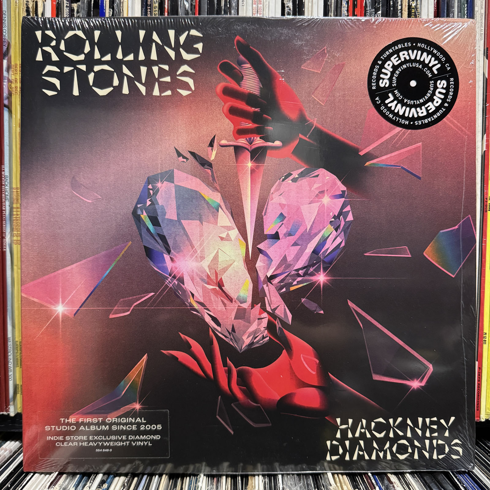 THE ROLLING STONES - HACKNEY DIAMONDS (DIAMOND CLEAR VINYL LP