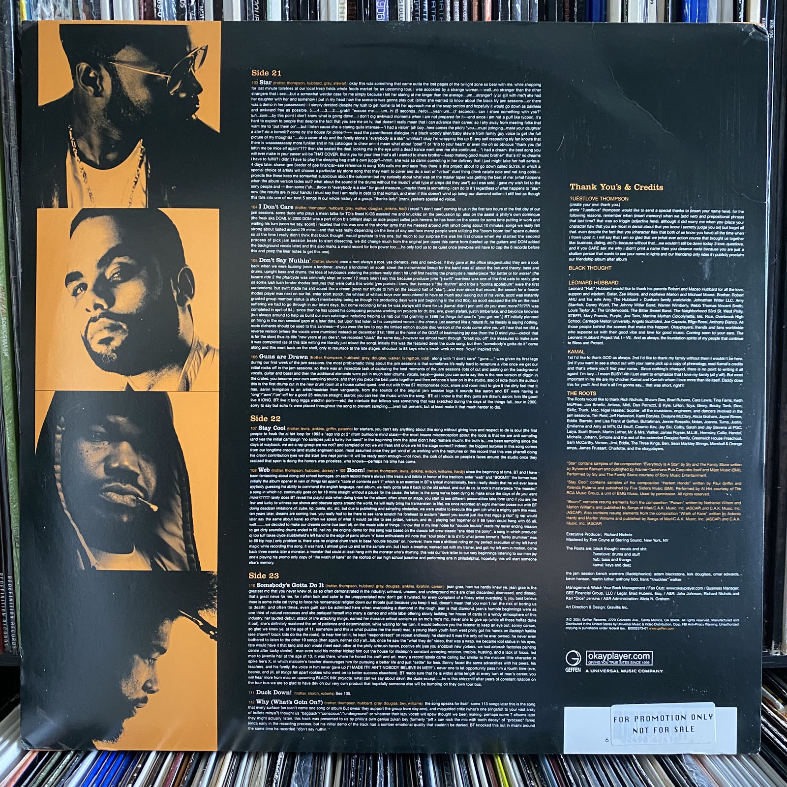 THE ROOTS - THE TIPPING POINT (VINYL 2LP) 2004!! RARE!! BLACK