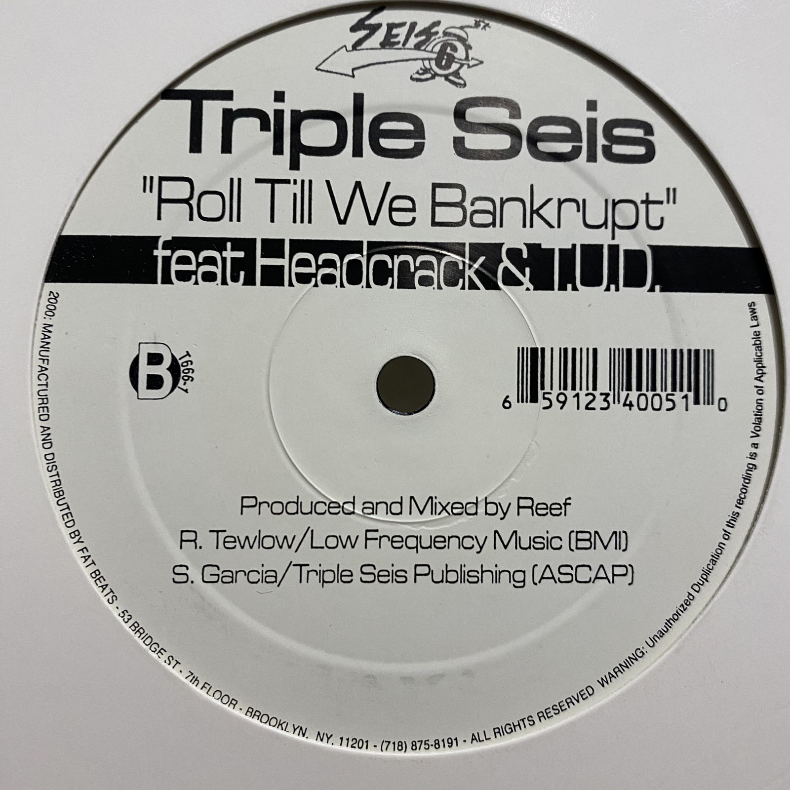 【希少名盤】New York New York / Triple Seis LP Triple Seis, DJ Dimé – New York New York (Remix) – File