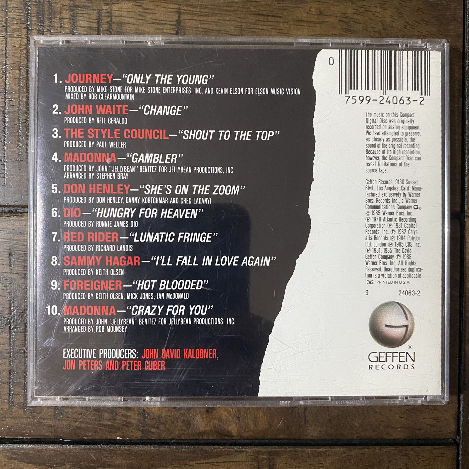 VISION QUEST SOUNDTRACK (CD) 1985!!! RARE!!! JOURNEY +