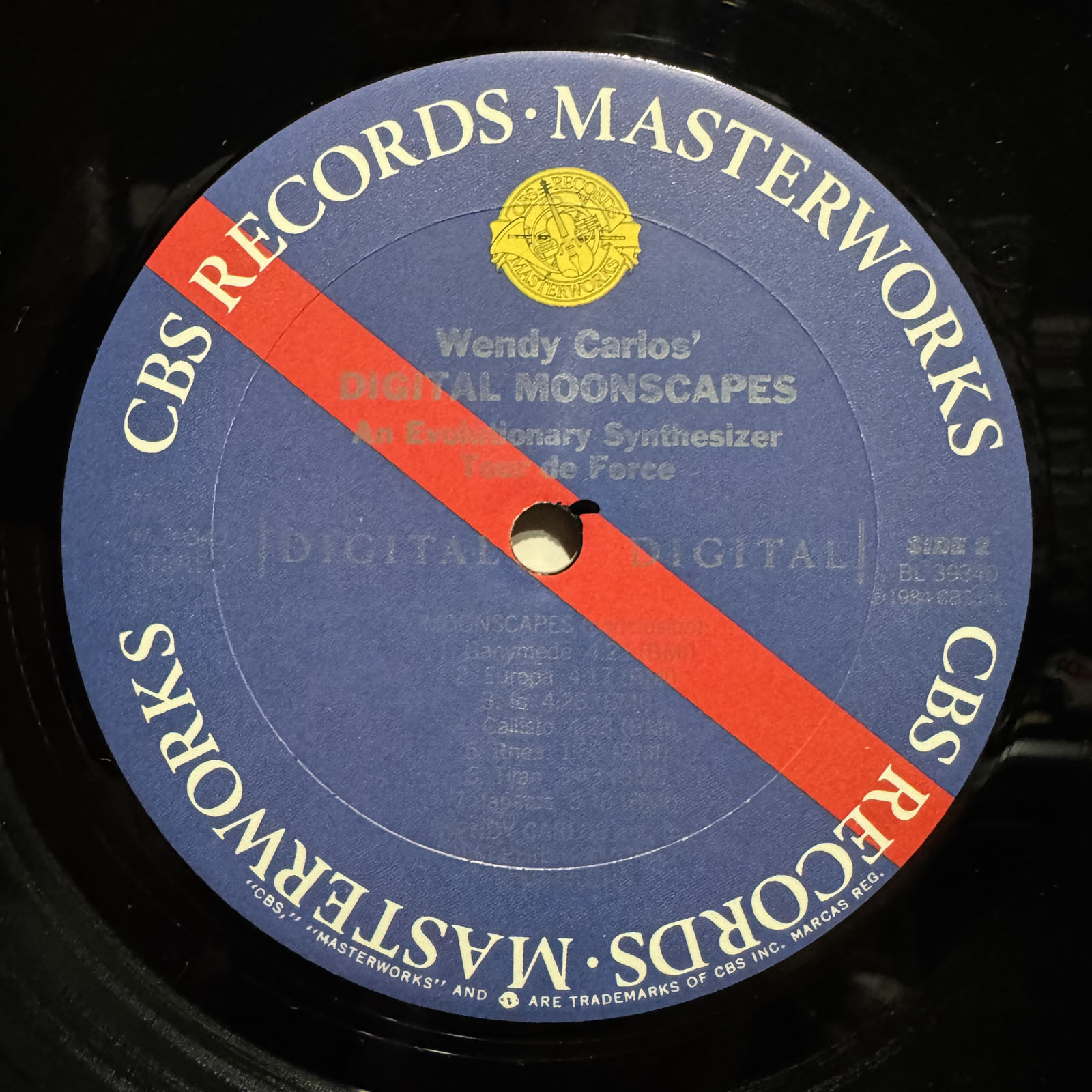 WENDY CARLOS - DIGITAL MOONSCAPES (VINYL LP) 1984 RARE CBS 
