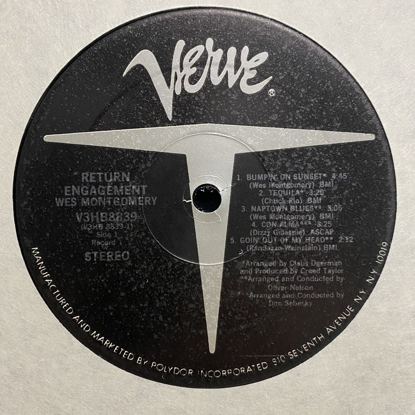 WES MONTGOMERY - RETURN ENGAGEMENT (VINYL 2LP) 1974!! RARE!! VERVE